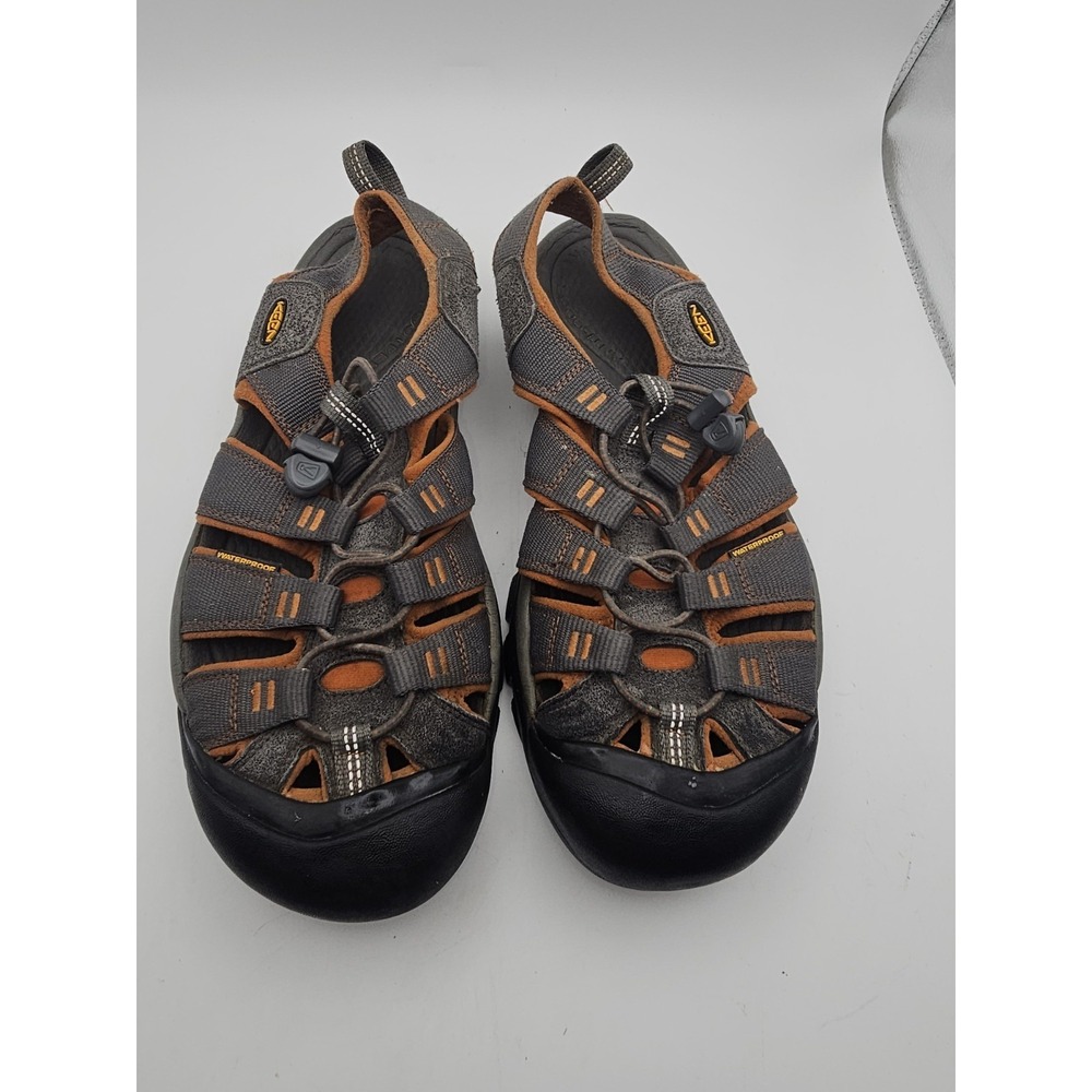 Keen Newport H2 Men's Size 9 Casual Hiking Sandals Shoes Burnt Orange Gray